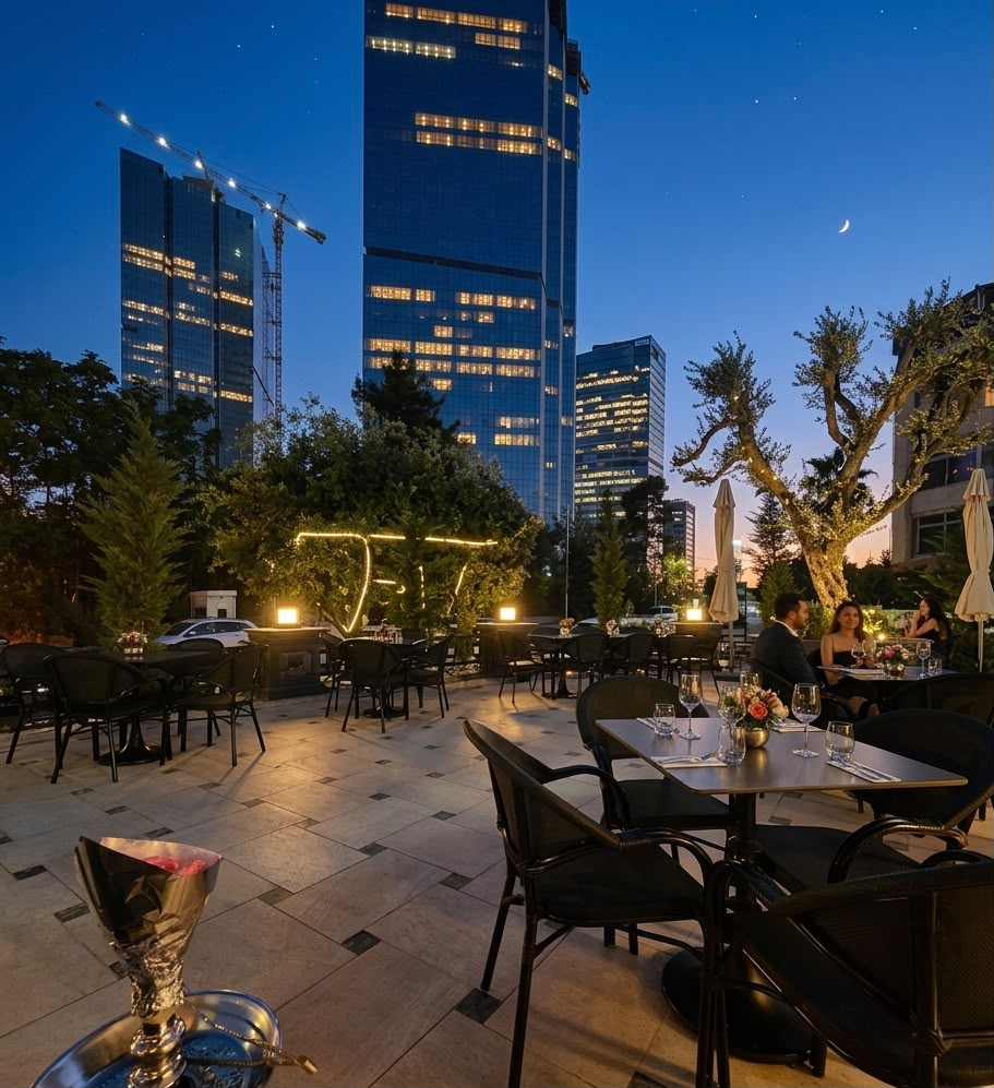 The Oak Cafe skyline terrace